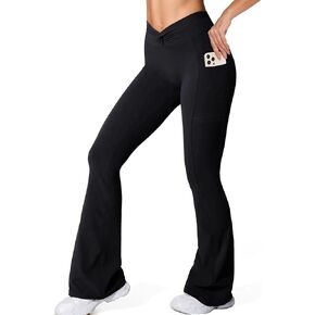 TZLDN Flare Leggings for Women High Waisted Tummy Control Flare Yoga Pants Casual Bootcut Workout Pants in Kuwait