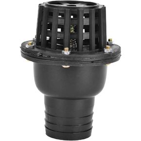 Foot Valve 1.5 Inch Foot Valve For Irrigation Pump Foot Check Pvc Foot Valve Foot Valve 1.5 Inch,Water Pump Foot Valve Black PVC Low Pressure Flat Check Valve for Fluid Machine (149)