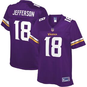 NFL PRO LINE Women's Justin Jefferson Purple Minnesota Vikings Team Player Jersey