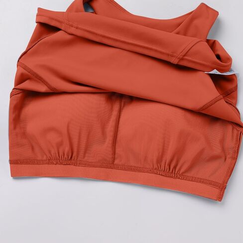 ABOCIW High Neck Longline Sports Bras for Women Racerback Padded Workout Crop Tank Tops with Built in Bra in Saudi Arabia