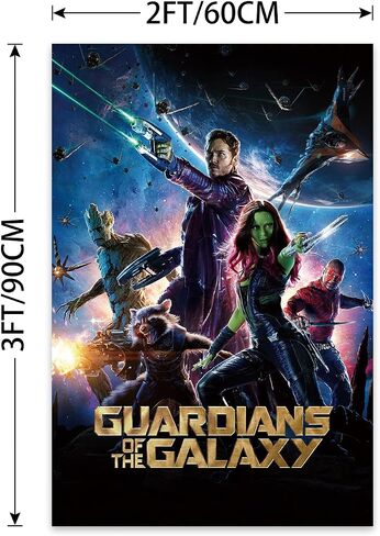 نسيج Outfyt Guardian Hero Universe Of The Galaxy الفني مقاس 2×3أقدام، أفضل ديكور لجدران غرف الأولاد أو الأطفال in Saudi Arabia