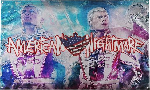 Banger - Cody Rhodes شعار مصارعة الكابوس الأمريكي ملهم تحفيزي للمكتب وصالة الألعاب الرياضية وتصميم ديكور جدار غرفة النوم على علم مقاس 3 × 5 أقدام مع 4 حلقات لسهولة التعليق على الحائط. أصلي in Saudi Arabia