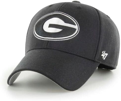 '47 Georgia Bulldogs Hat (UGA Bulldogs) Mens Womens MVP Adjustable Cap, Black/White, One Size in Saudi Arabia