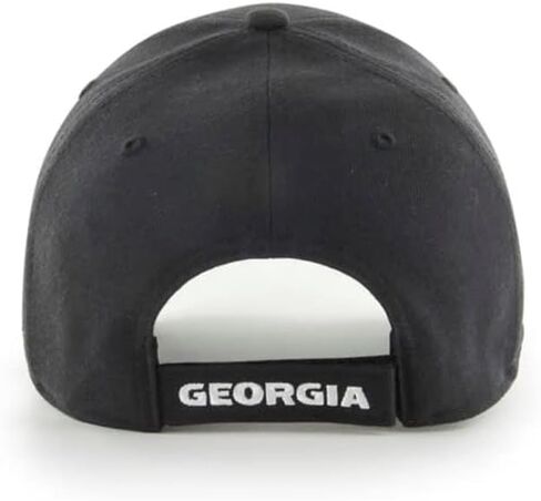 '47 Georgia Bulldogs Hat (UGA Bulldogs) Mens Womens MVP Adjustable Cap, Black/White, One Size in Saudi Arabia