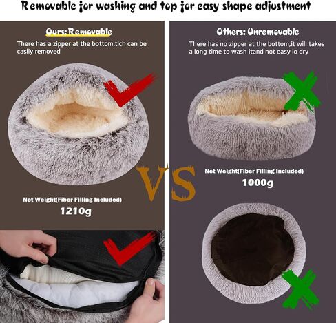 Cat Bed for Indoor Cats, Calming Cozy Cave with Self-Warming Plush, Entire Bed Machine Washable & Anti-Slip Base, Breathable Pet Bed for Small Cats&Dogs All Seasons (Leather Pink, 20*20inch) in Saudi Arabia