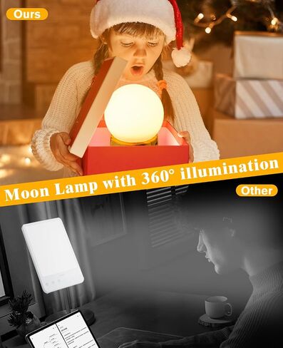 Light Therapy Lamp, Sunlight Lamp 10000 Lux with Remote Control, 3 Color Temperature & 4 Brightness Level & Timer, Daylight Lamp for Home, Office, Decoration (F9-wood grain) in Saudi Arabia