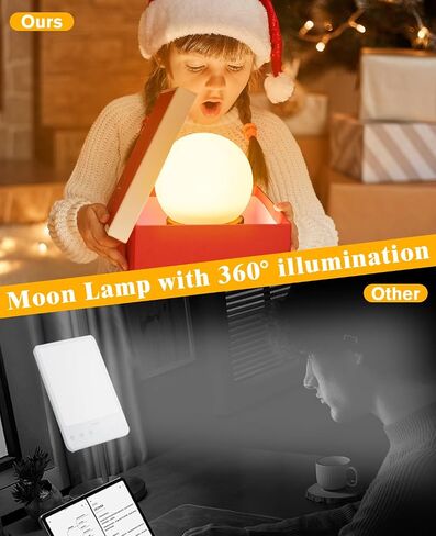 Light Therapy Lamp, Sunlight Lamp 10000 Lux with Remote Control, 3 Color Temperature & 4 Brightness Level & Timer, Daylight Lamp for Home, Office, Decoration (F9-wood grain) in Saudi Arabia