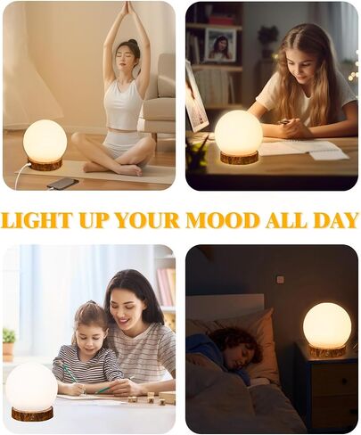 Light Therapy Lamp, Sunlight Lamp 10000 Lux with Remote Control, 3 Color Temperature & 4 Brightness Level & Timer, Daylight Lamp for Home, Office, Decoration (F9-wood grain) in Saudi Arabia