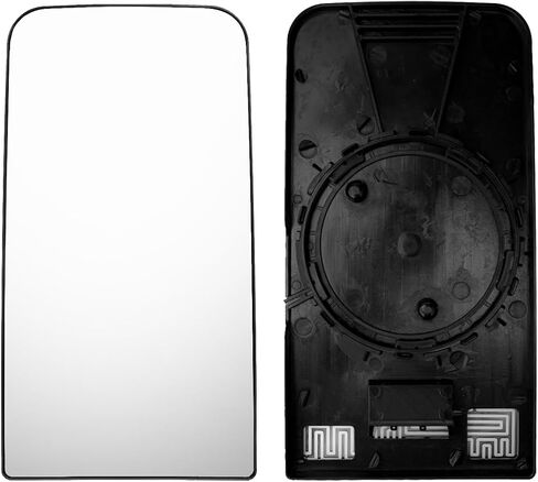 Upper Mirror Glass Convex with Defrost Heat Grey for Freightliner Columbia, Black in Saudi Arabia