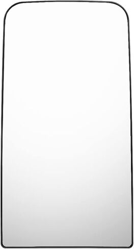 Upper Mirror Glass Convex with Defrost Heat Grey for Freightliner Columbia, Black in Saudi Arabia