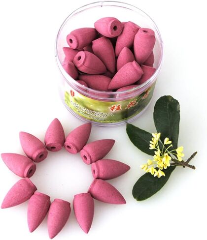40pcs/Box Backflow Incense Cones Jasmine Lavender Sandalwood Mixed Incense Fragrant Cone (Mixed Incense) in Saudi Arabia