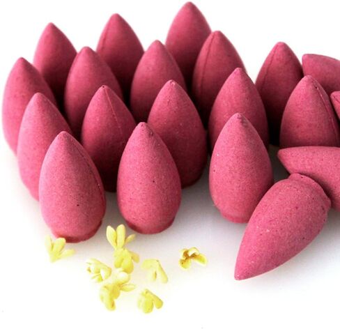 40pcs/Box Backflow Incense Cones Jasmine Lavender Sandalwood Mixed Incense Fragrant Cone (Mixed Incense) in Saudi Arabia