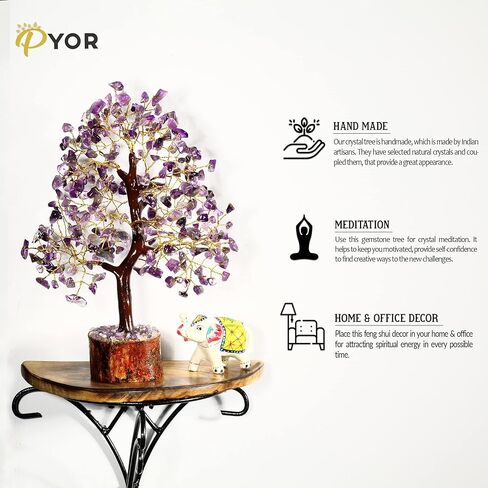 شجرة الشاكرا، الكريستال والأحجار، شجرة الأحجار الكريمة، الهدايا الكريستالية، الديكور الروحي، ديكور غرفة الهبي، إكسسوارات التأمل، شجرة الكريستال، بلورات الشفاء، شجرة المال، شجرة الحياة، قلادة قطرة in Kuwait