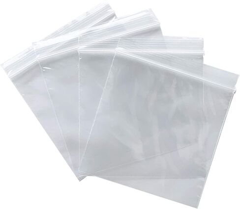 2 Mil 3.2 x 3.2" 200 count (3x3 small ziplock) Clear Reclosable Zip Poly Bags with Resealable Lock for medicine jewelry electronics seed envelopes board game pieces storage packaging (200 Count) in Saudi Arabia