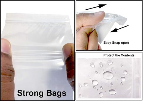 2 Mil 3.2 x 3.2" 200 count (3x3 small ziplock) Clear Reclosable Zip Poly Bags with Resealable Lock for medicine jewelry electronics seed envelopes board game pieces storage packaging (200 Count) in Saudi Arabia