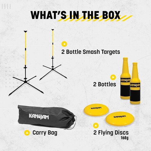 Kan Jam Ultimate Disc Golf Set with 1 Disc Golf Discs and 2 Disc Golf Basket Retrievers - Outdoor Frisbee Golf Game with Carry Bag in Saudi Arabia