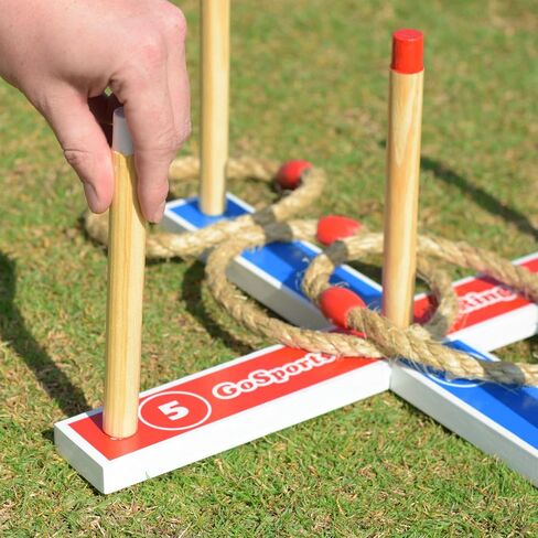 GoSports Premium Wooden Ring Toss Game for Kids & Adults - Classic or Disney in Saudi Arabia
