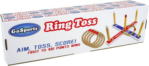 GoSports Premium Wooden Ring Toss Game for Kids & Adults - Classic or Disney in Saudi Arabia