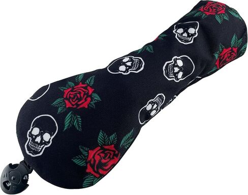 Golf Club Printing Flower and Skull Mallet Putter Cover, Fairway Wood and Hybrid Nylon Headcover in Saudi Arabia