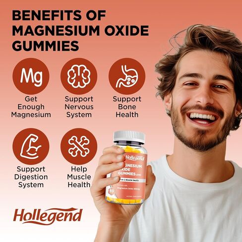 علكات أكسيد المغنيسيوم، أكسيد المغنيسيوم عالي الفعالية 400 ملغ، مكمل قابل للمضغ للأطفال والكبار، صحة العضلات، دعم الجهاز العصبي، 60 علكة in Kuwait