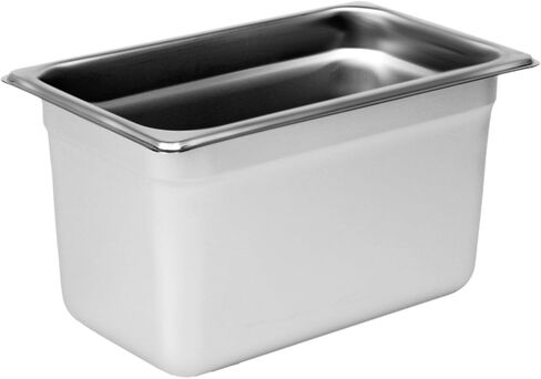 Thunder Group STPA4146 Steam Table Pan, 1/4 Size, 6" deep, Anti-jam, 25 Gauge, 18/8 Stainless Steel, NSF (Made in China), Pack of 12 in Saudi Arabia