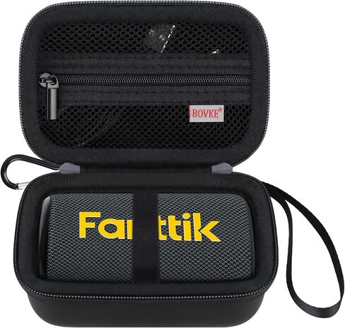 BOVKE Carrying Case for Fanttik X8 Nano Electric Ball Pump Portable Air Pump Ultra-Fast Inflation for Sports Ball, Basketball, Soccer Ball, Volleyball, Football, Mesh Pocket for Charging Cable, Black in Saudi Arabia