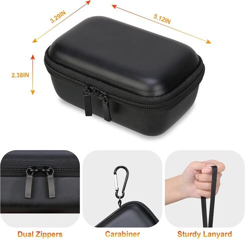 BOVKE Carrying Case for Fanttik X8 Nano Electric Ball Pump Portable Air Pump Ultra-Fast Inflation for Sports Ball, Basketball, Soccer Ball, Volleyball, Football, Mesh Pocket for Charging Cable, Black in Saudi Arabia