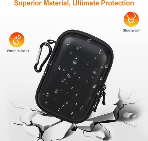 BOVKE Carrying Case for Fanttik X8 Nano Electric Ball Pump Portable Air Pump Ultra-Fast Inflation for Sports Ball, Basketball, Soccer Ball, Volleyball, Football, Mesh Pocket for Charging Cable, Black in Saudi Arabia