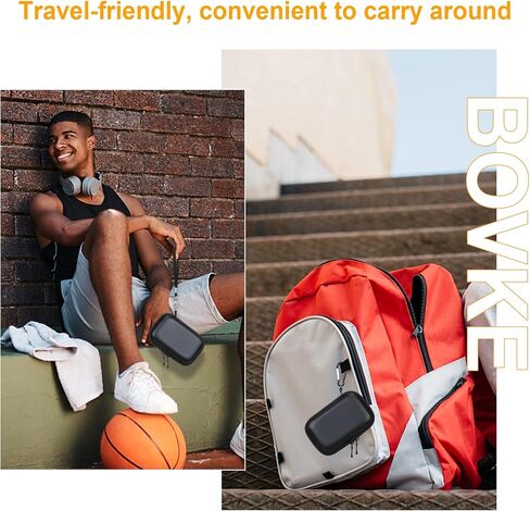 BOVKE Carrying Case for Fanttik X8 Nano Electric Ball Pump Portable Air Pump Ultra-Fast Inflation for Sports Ball, Basketball, Soccer Ball, Volleyball, Football, Mesh Pocket for Charging Cable, Black in Saudi Arabia