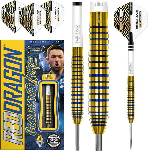 RED DRAGON Luke Humphries TX Series Premium Tungsten Darts Set with Flights and Stems in Saudi Arabia