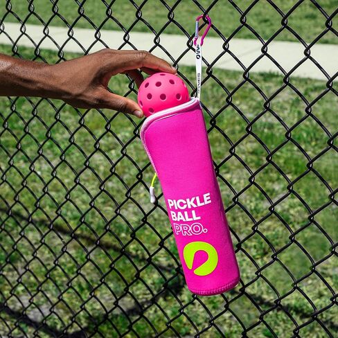 WES Pickleball Ball Holder - with Metal Hook for Fence/Backpack | Pickleball Pro Neoprene Pickleball Holder for Balls | Pickleball Ball Bag in Saudi Arabia
