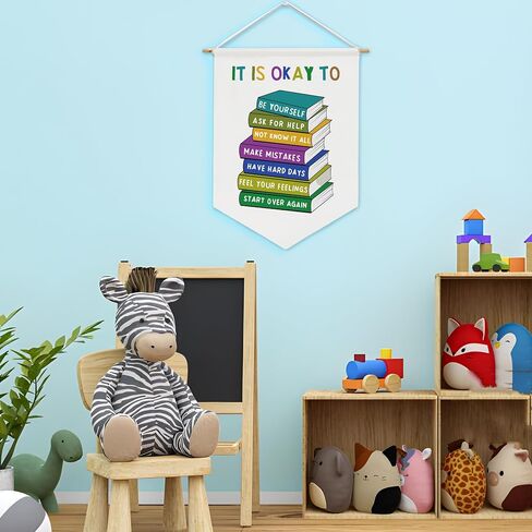 The Power of Yet,Canvas Wall Hanging Banner,Boho Classroom Decor,Therapy Office Decor,Educational Wall Art,Nursery Decor,Boys Girls Toddlers Kids Room Decor Gift in Saudi Arabia