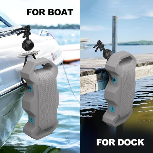 Boat Fenders, Boat Bumpers for Docking, Boat Dock Bumpers for Pontoon Boat,Gray in Saudi Arabia