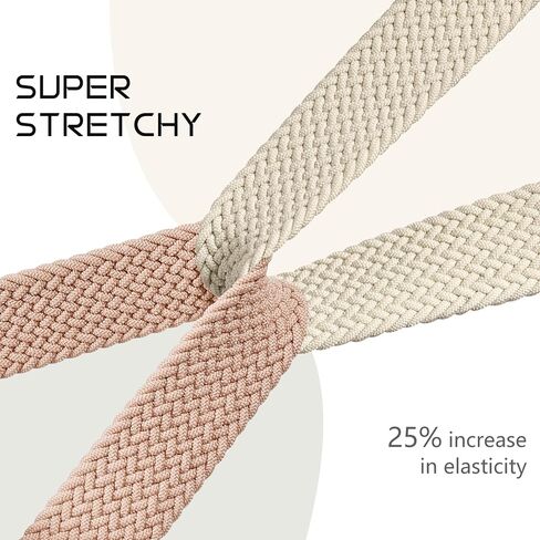 2 Pack Braided Elastic Nylon Wristbands Compatible with Versa 2/Versa/Versa Lite/Versa SE, Adjustable Comfortable Skin-friendly Replacement Band Woven Nylon Replacement Straps for Women Men in Saudi Arabia