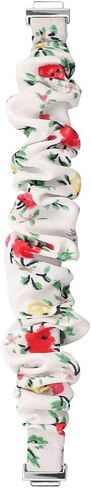 سوار ساعة Scrunchie متوافق مع Fitbit inpire/inspire 2/inspire HR أساور معصم بديلة بطباعة زهور كلاسيكية فاخرة من أجل inpire/inspire 2/inspire HR Tracker in Saudi Arabia