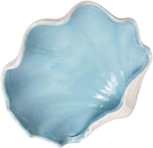 Homoyoyo Scallop Shells Shell Bowls ديكور تخدم السلطانية على شكل أسقلوب علبة مجوهرات علبة الحلوى وعاء لوحة طبق التصوير الدعائم لحفل زفاف عيد الحب الأزرق شل السلطانية in Kuwait