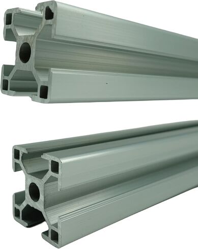1 PCS T Slot Aluminum Profiles 30mm x 30mm with 8mm T-Slot, Cut to Length 200mm,Silver 3030 Aluminum Extrusion Profile European Standard Linear Rail 3030 Aluminum Profile SANTIE in Saudi Arabia
