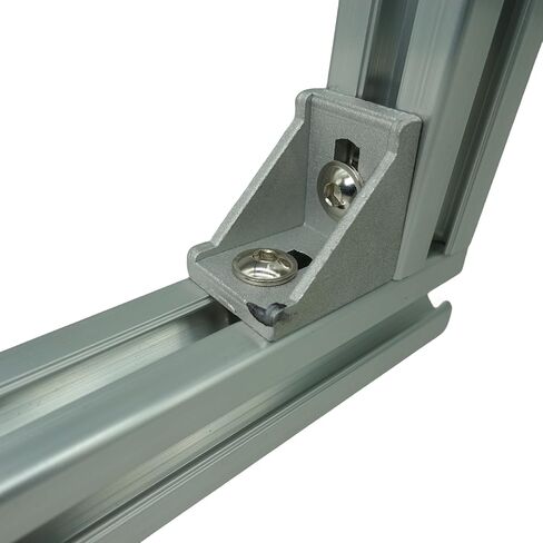 1 PCS T Slot Aluminum Profiles 30mm x 30mm with 8mm T-Slot, Cut to Length 200mm,Silver 3030 Aluminum Extrusion Profile European Standard Linear Rail 3030 Aluminum Profile SANTIE in Saudi Arabia