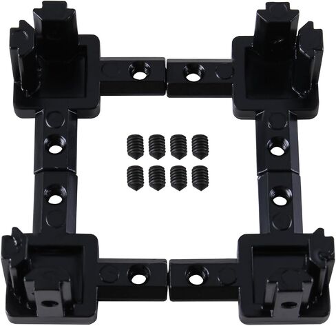 CNCYEAH Corner Bracket 6 Pack Black 3 Way Bracket European End Corner Bracket Connector for 2020 Aluminum Extrusion Profile in Saudi Arabia