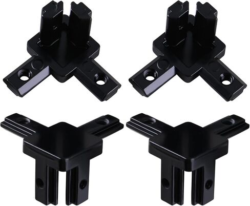 CNCYEAH Corner Bracket 6 Pack Black 3 Way Bracket European End Corner Bracket Connector for 2020 Aluminum Extrusion Profile in Saudi Arabia