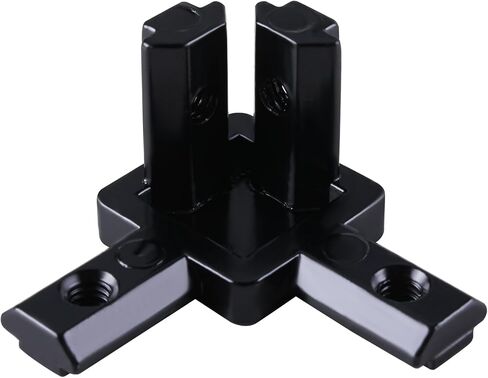 CNCYEAH Corner Bracket 6 Pack Black 3 Way Bracket European End Corner Bracket Connector for 2020 Aluminum Extrusion Profile in Saudi Arabia