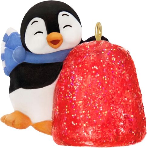 Hallmark Keepsake 0.86" Mini Christmas Ornament 2024, Petite Penguins A Gumdrop Greeting, Gifts for Christmas Lovers in Saudi Arabia