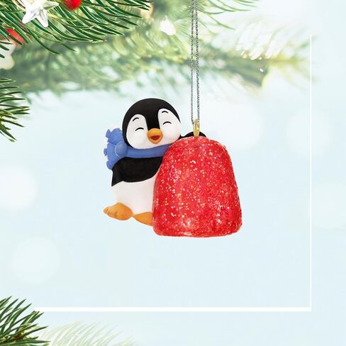 Hallmark Keepsake 0.86" Mini Christmas Ornament 2024, Petite Penguins A Gumdrop Greeting, Gifts for Christmas Lovers in Saudi Arabia