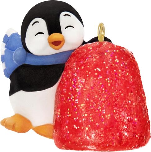 Hallmark Keepsake 0.86" Mini Christmas Ornament 2024, Petite Penguins A Gumdrop Greeting, Gifts for Christmas Lovers in Saudi Arabia