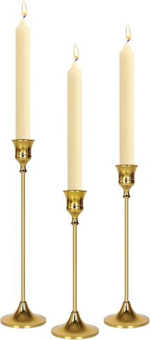 حوامل شمعدان ذهبية - حوامل شموع مستدقة عتيقة على ضوء الشموع حوامل شموع معدنية لحفلات الاستقبال على ضوء الشموع، حفل الزفاف، ديكور المنزل للحفلات in Kuwait