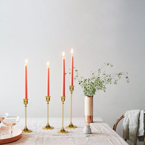 حوامل شمعدان ذهبية - حوامل شموع مستدقة عتيقة على ضوء الشموع حوامل شموع معدنية لحفلات الاستقبال على ضوء الشموع، حفل الزفاف، ديكور المنزل للحفلات in Kuwait