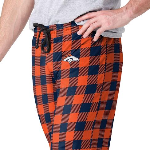 FOCO Denver Broncos NFL Mens Buffalo Check Lounge Pants - L in Saudi Arabia
