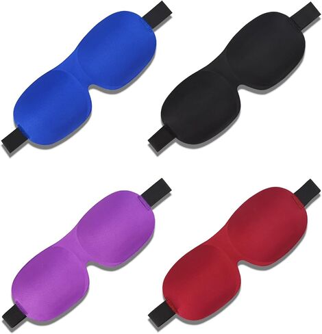 Sleep Mask for Men Women Adjustable 3D Soft Sleeping Mask & Blindfold Night Sleep Mask, Block Out Light for Travel/Sleeping/Shift Work in Saudi Arabia