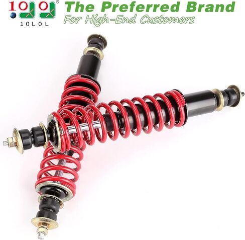 10L0L Golf Cart Shock Absorber Set Front Rear Coil Over Heavy Duty Shock Absorber Lift Fits EZGO 16" Medalist/TXT 1994+ Newer Gas or Electric, Replaces Part 70928-G01 76418-G01 (2 pcs) Red in Saudi Arabia