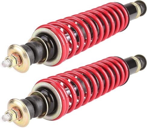 10L0L Golf Cart Shock Absorber Set Front Rear Coil Over Heavy Duty Shock Absorber Lift Fits EZGO 16" Medalist/TXT 1994+ Newer Gas or Electric, Replaces Part 70928-G01 76418-G01 (2 pcs) Red in Saudi Arabia